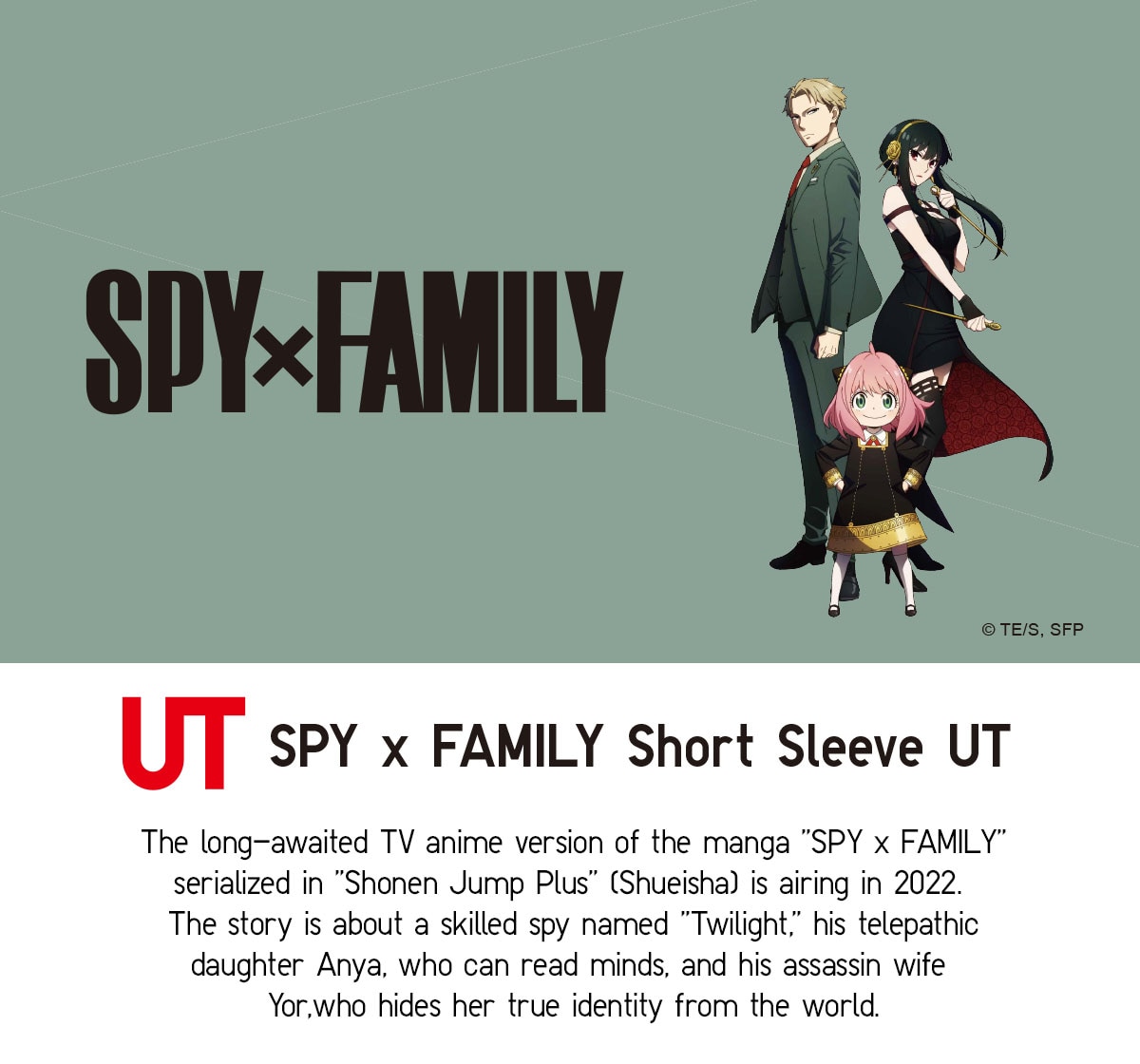 SPY x Family UT Collection is finally here! Uniqlo USA